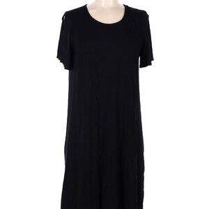 BOGO FREE NWOT Classic Casual Black knit tee shirt dress, Size Medium